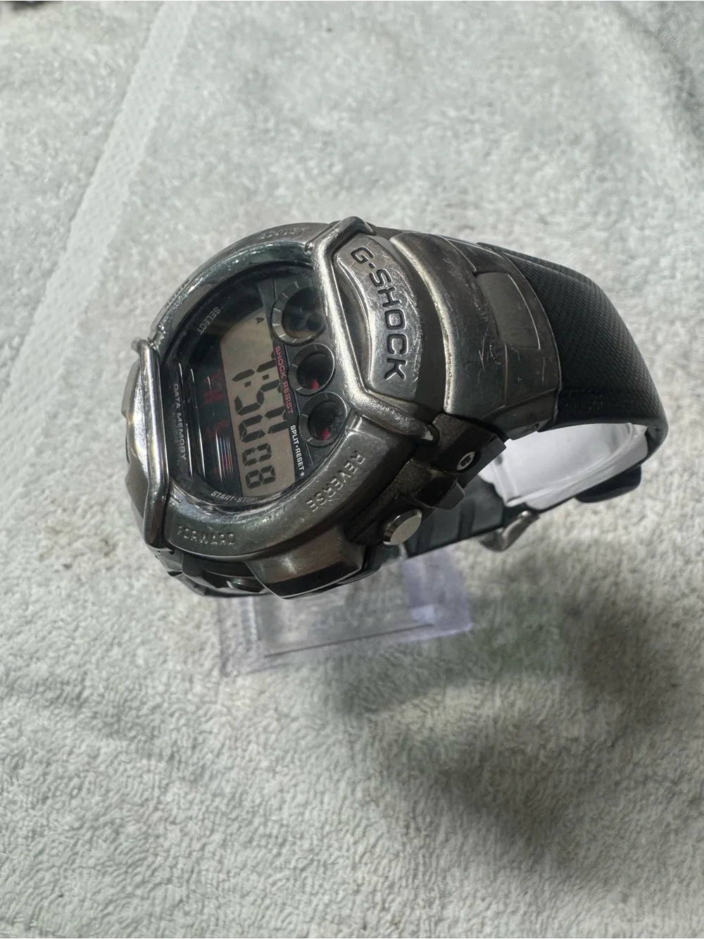 Casio G-Shock Digital Watch in Silver and Black
